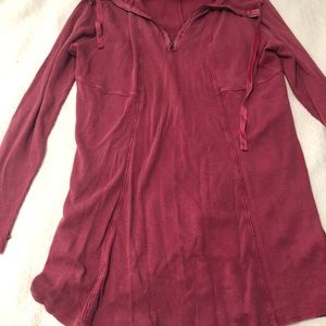 Soft Surroundings Maroon Tunic Shirt